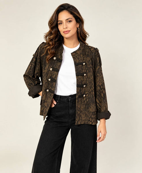 Animal Fine Cord Milatary Jacket