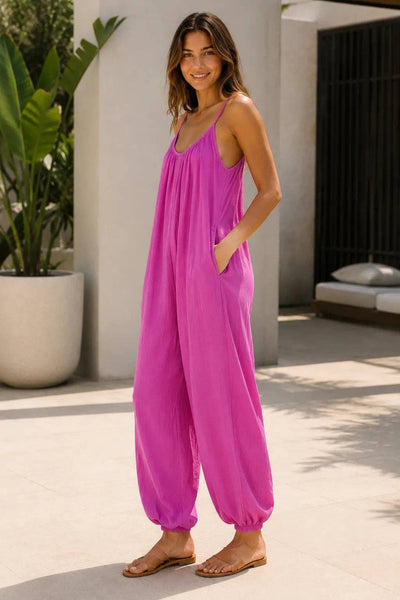 Italian Strappy Harem Jumpsuit