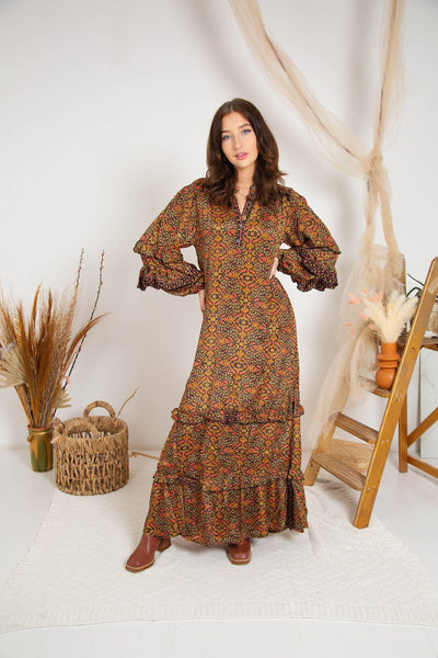 Boho Long Sleeve Maxi