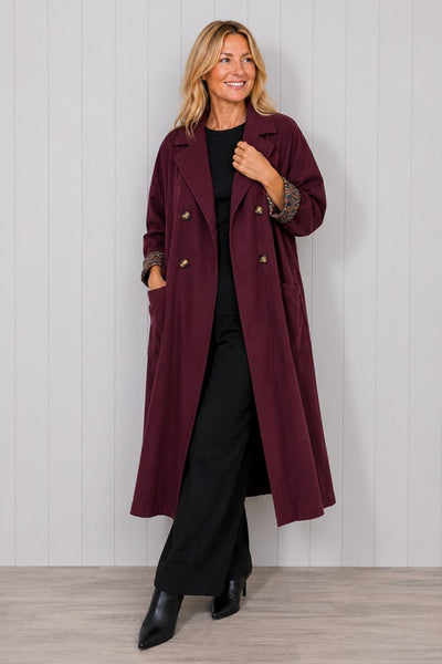 Cord Button Coat