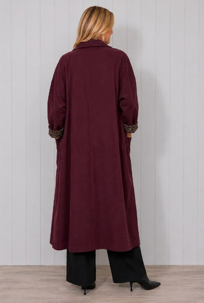 Cord Button Coat
