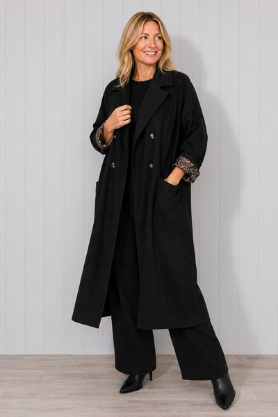 Cord Button Coat