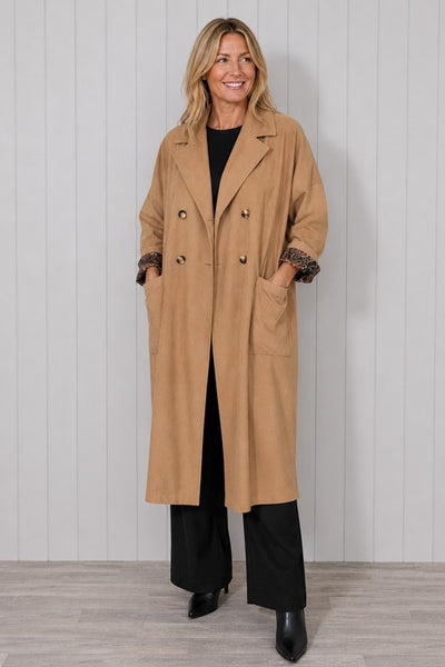 Cord Button Coat