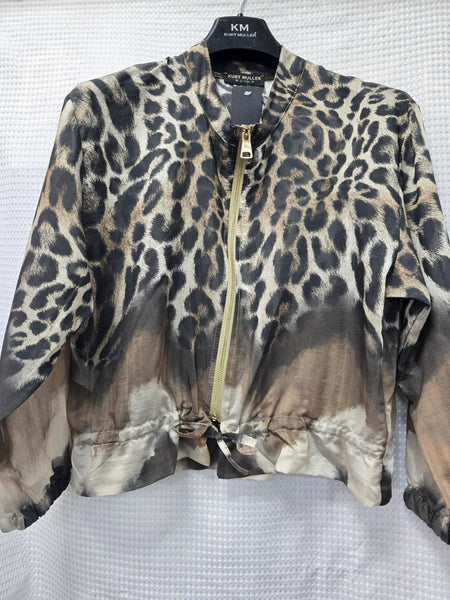 Leopard Lightweight Bomber Jacket