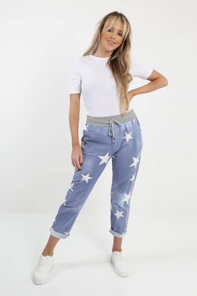 Italian Star Print Trouser