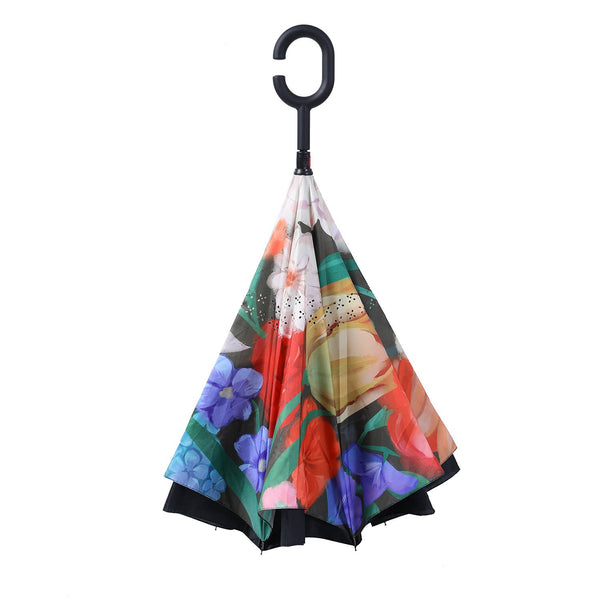 Floral Symphony Reversable Umbrella