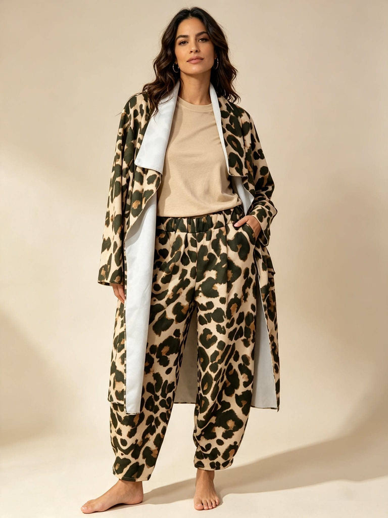 The Jaguar Print Waterfall Coat