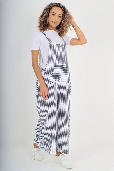 Italian Stripe Cotton Jumpsuit