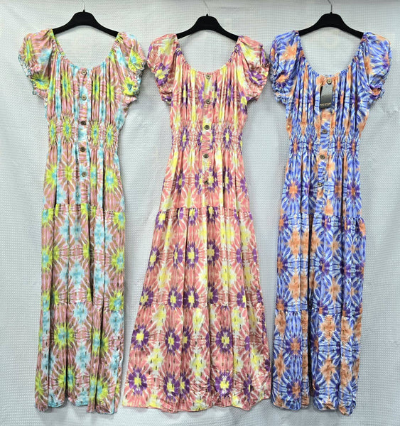 Starburst Bardot Maxi Dress