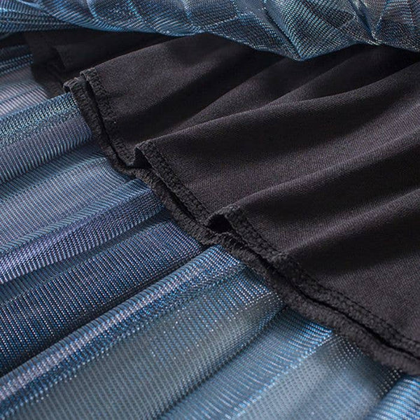 Rainbow Gradient Pleated Skirt