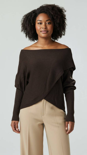 Cozy Deluxe Cashmere Crossover Knit