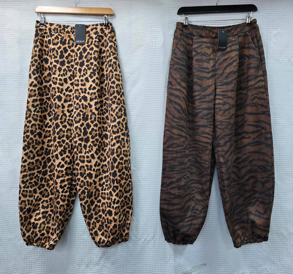 Animal Barrell Leg Suedette Trousers