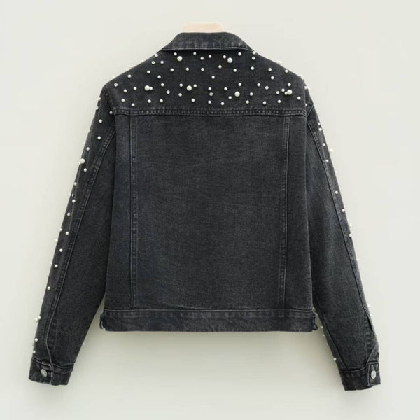 Pearlies & Crystals Embellished Denim Jacket