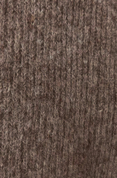 Sophie Melange Style Knitted Cardigan-Brown
