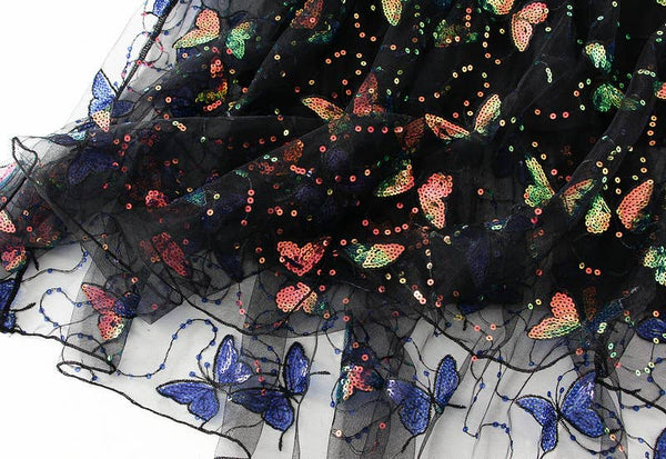 Sparkling Butterfly Dreams Mesh Skirts SK213