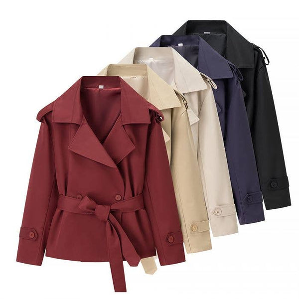 Chic Cropped Trench Coat