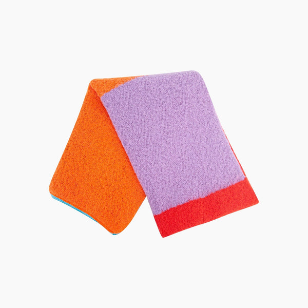 Colour Block Heavyweight Scarf in Multi