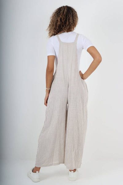 Italian Stripe Cotton Jumpsuit