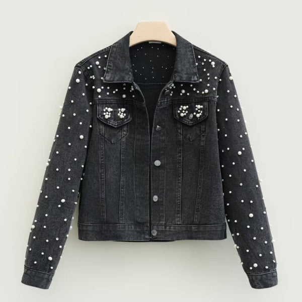 Pearlies & Crystals Embellished Denim Jacket