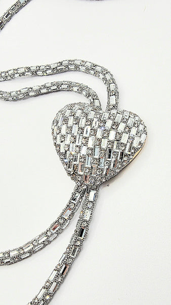 Heart Crystal Long Necklace
