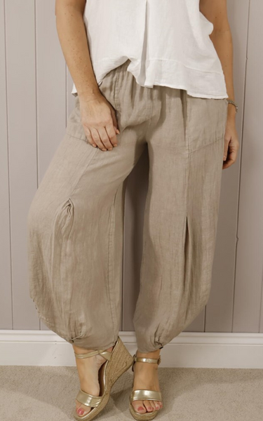 Goose Island Linen Button Trouser
