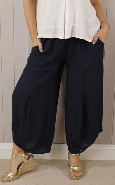 Goose Island Linen Button Trouser
