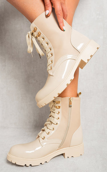 Platform Lace Up Chunky Boots