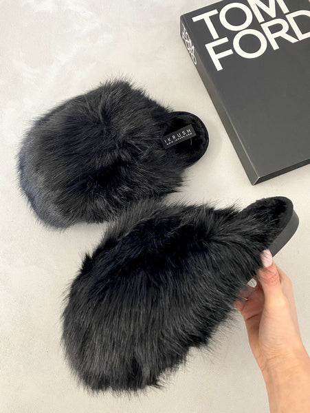 Fluffy Faux Fur Winter slide ons
