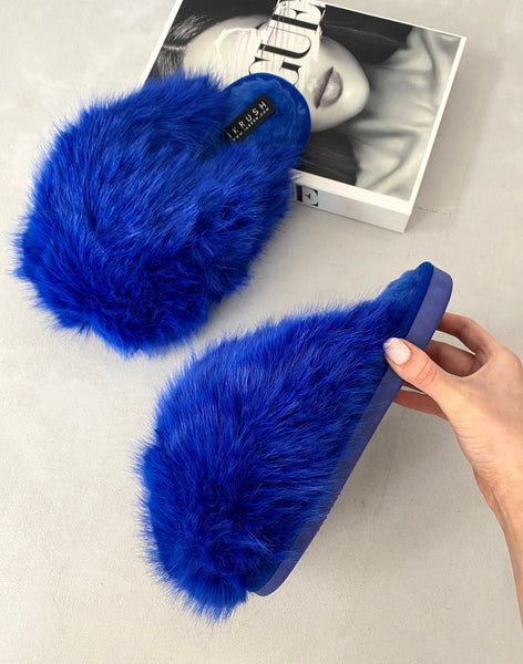 Fluffy Faux Fur Winter slide ons