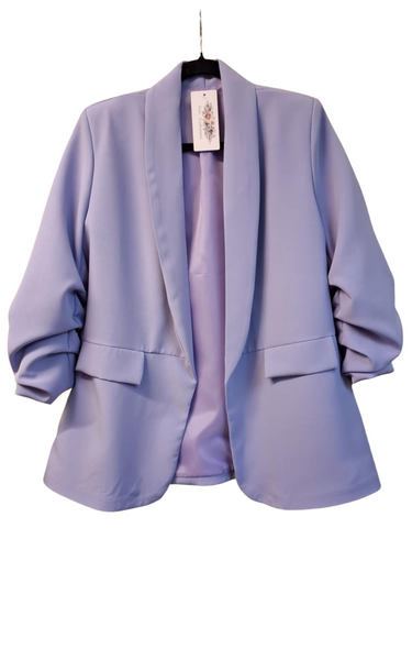 Rouched Sleeve Blazer - REDUCED