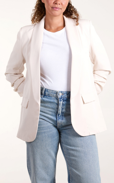 Blazer - ruched sleeve