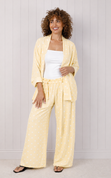 Polka Dot Wide Leg Trouser