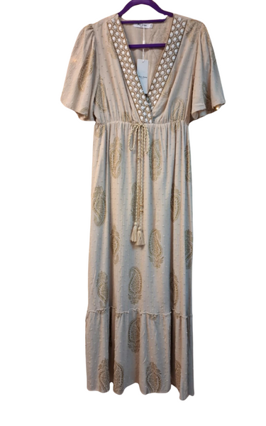 Embroidery Maxi Dress - REDUCED
