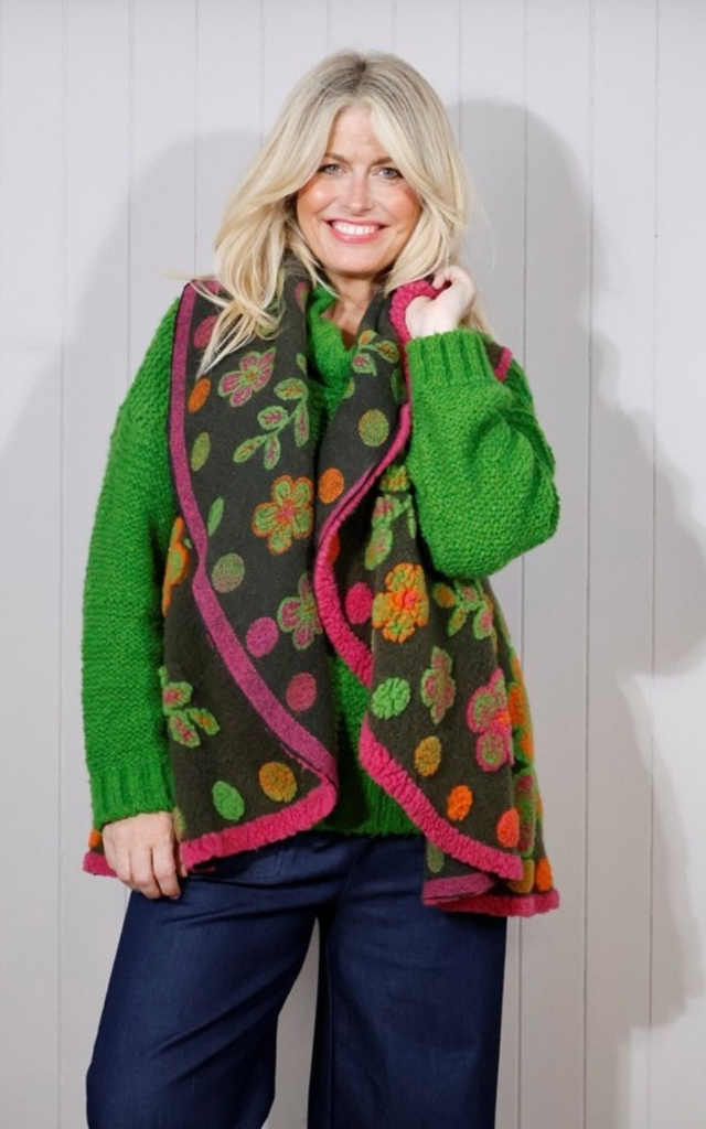 Embossed Wrap Around Gilet