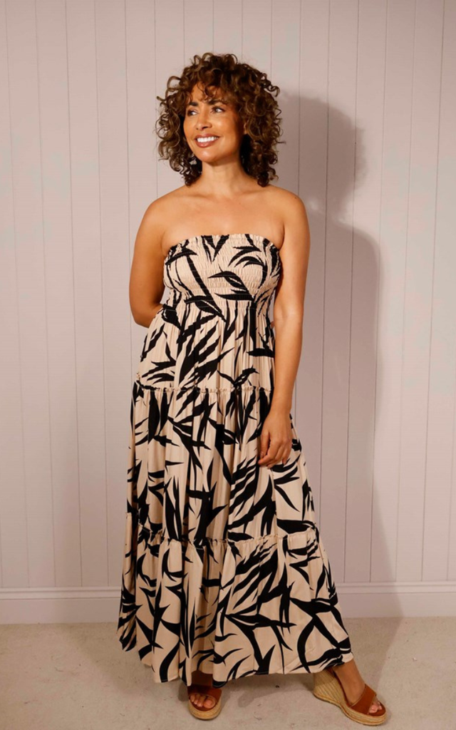 Dress - Strapless Shirred Bust