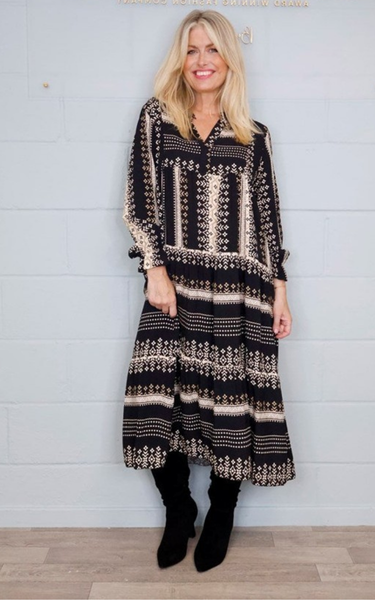 Geometric Print Dress from Goose Island Collection