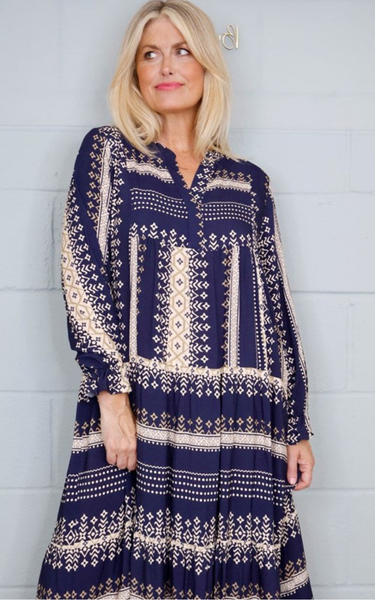 Geometric Print Dress from Goose Island Collection