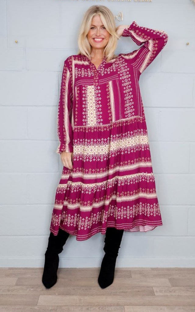 Geometric Print Dress from Goose Island Collection