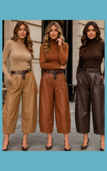 Barrell PU Leather look Trousers