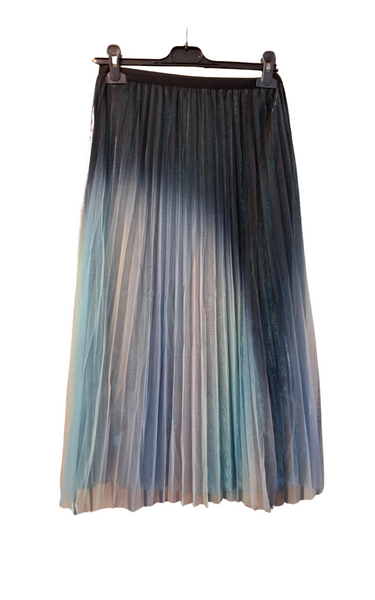 Rainbow Gradient Pleated Skirt