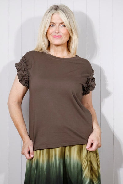 Ruffle Trim Tee