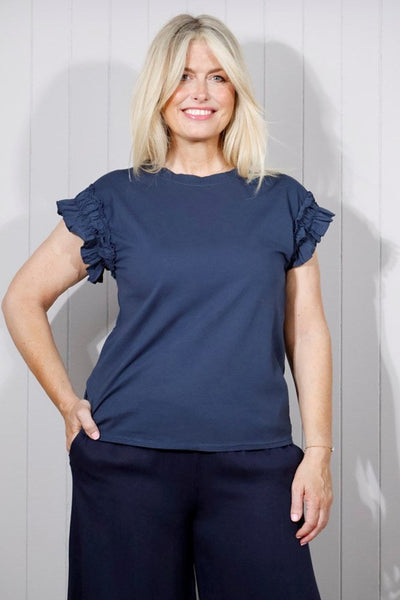 Ruffle Trim Tee