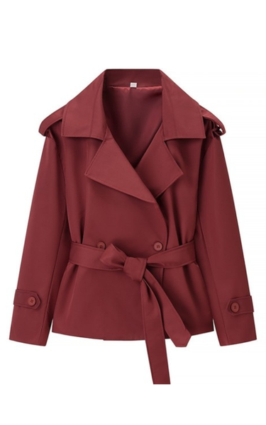Chic Cropped Trench Coat