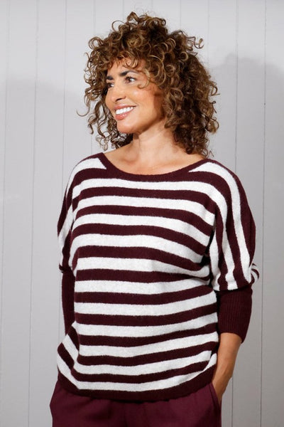 Striped Wide Neck Jumper
